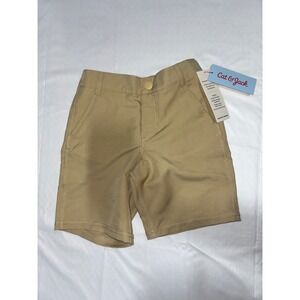 Cat & Jack Toddler Boys Adaptive Chino Shorts Tan Khaki 5T New Tagless Diaperfit